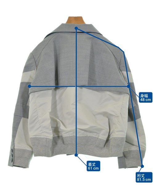 sacai（サカイ）カジュアルジャケット グレー サイズ:1(S位) レディース/2200645728040