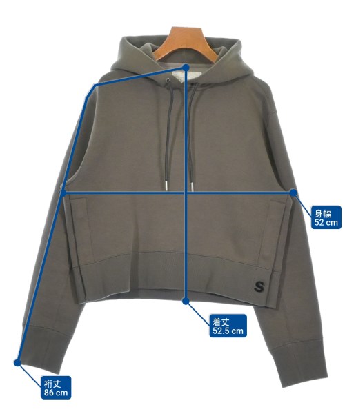 sacai（サカイ）パーカー 茶 サイズ:3(L位) レディース/2200646050027