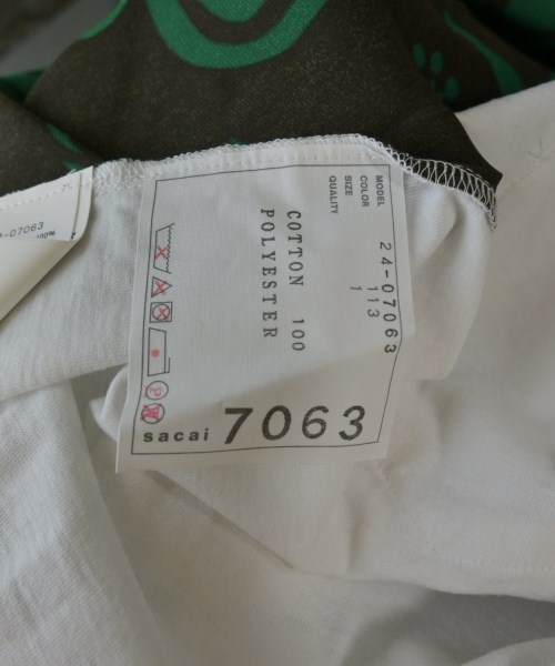 sacai（サカイ）Tシャツ・カットソー 白 サイズ:1(S位) レディース/2200646107080