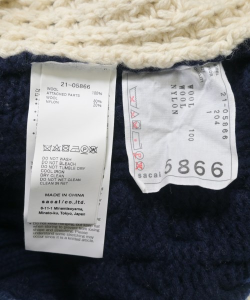 sacai（サカイ）ニット・セーター 紺 サイズ:1(S位) レディース/2200638267051