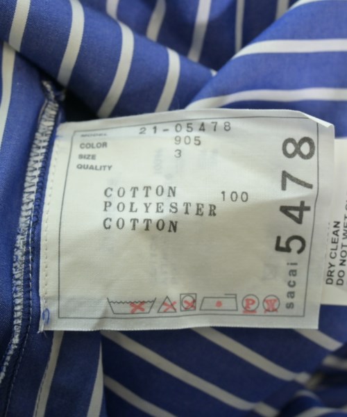 sacai（サカイ）ワンピース 紺 サイズ:3(L位) レディース/2200646136202