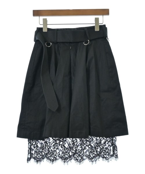 sacai（サカイ）ひざ丈スカート 黒 サイズ:1(S位) レディース/2200636838192