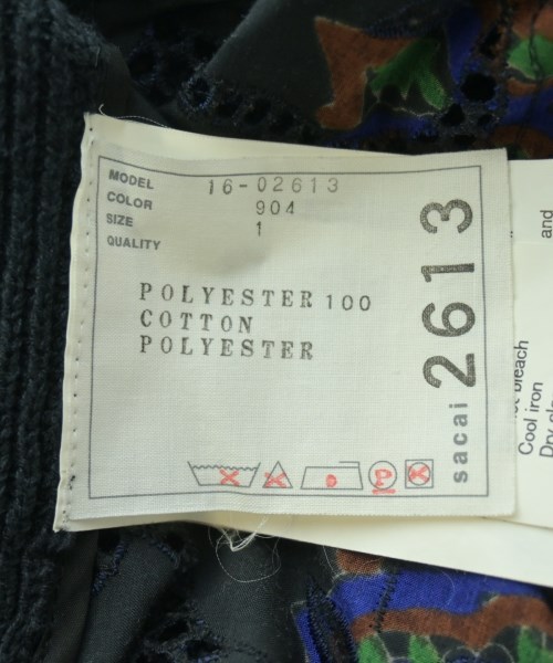 sacai（サカイ）ニット・セーター 黒 サイズ:1(S位) レディース/2200638434019