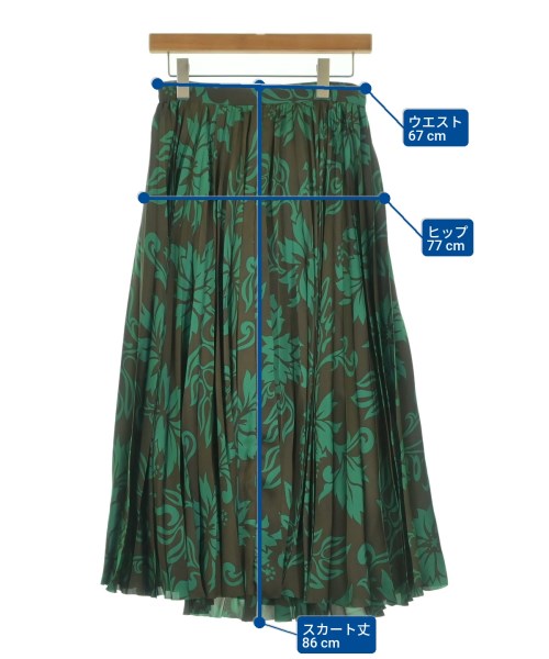 sacai（サカイ）ロング・マキシ丈スカート 茶 サイズ:2(M位) レディース/2200636189454