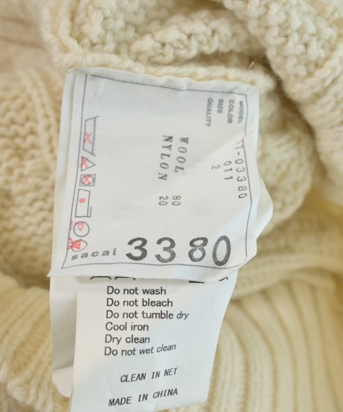 sacai（サカイ）ワンピース 白 サイズ:2(M位) レディース/2200647431177