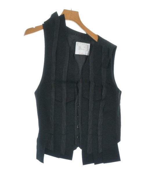 sacai(サカイ)ベスト 黒 サイズ:2(M位)/2200647490068