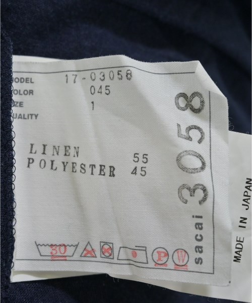 sacai（サカイ）Tシャツ・カットソー 紺 サイズ:1(S位) レディース/2200637563222