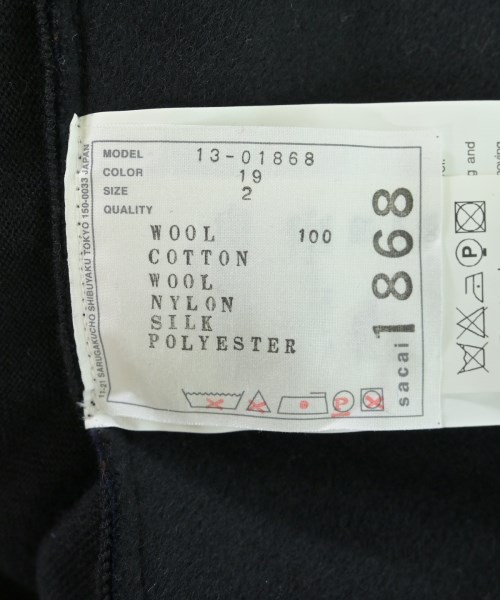 sacai（サカイ）ワンピース 黒 サイズ:2(M位) レディース/2200637563277