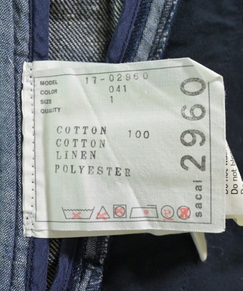 sacai（サカイ）その他 青 サイズ:1(S位) レディース/2200637994033