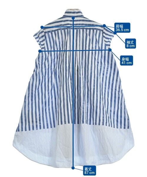 sacai（サカイ）ワンピース 青 サイズ:1(S位) レディース/2200637994064