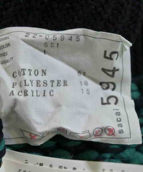 sacai（サカイ）ニット・セーター 緑 サイズ:1(S位) レディース/2200637859011