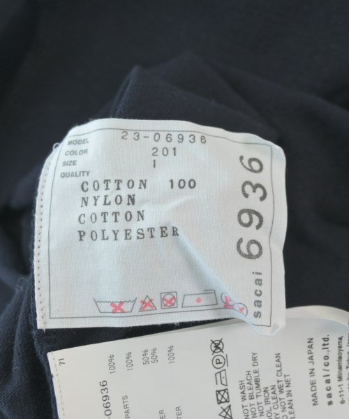 sacai（サカイ）スウェット 紺 サイズ:1(S位) レディース/2200637859059