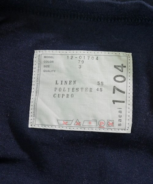 sacai（サカイ）Tシャツ・カットソー 紺 サイズ:3(L位) レディース/2200639807058
