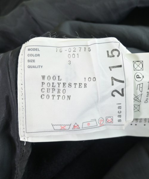 sacai（サカイ）ニット・セーター 黒 サイズ:3(L位) レディース/2200639807096