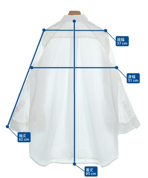 sacai（サカイ）カジュアルシャツ 白 サイズ:1(S位) レディース/2200649854011