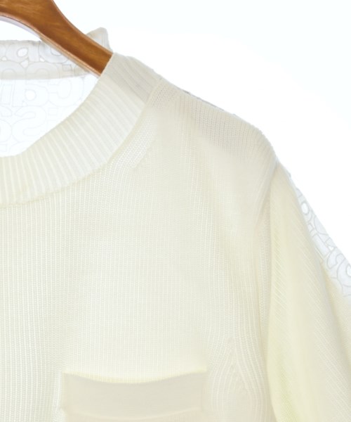 sacai（サカイ）ニット・セーター 白 サイズ:3(L位) レディース/2200651204224