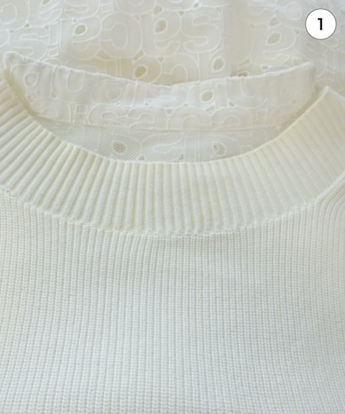 sacai（サカイ）ニット・セーター 白 サイズ:3(L位) レディース/2200651204224