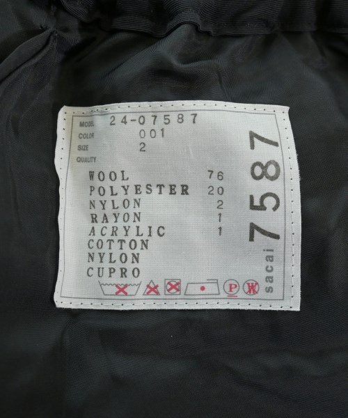 sacai（サカイ）ショートパンツ 黒 サイズ:2(M位) レディース/2200651956055