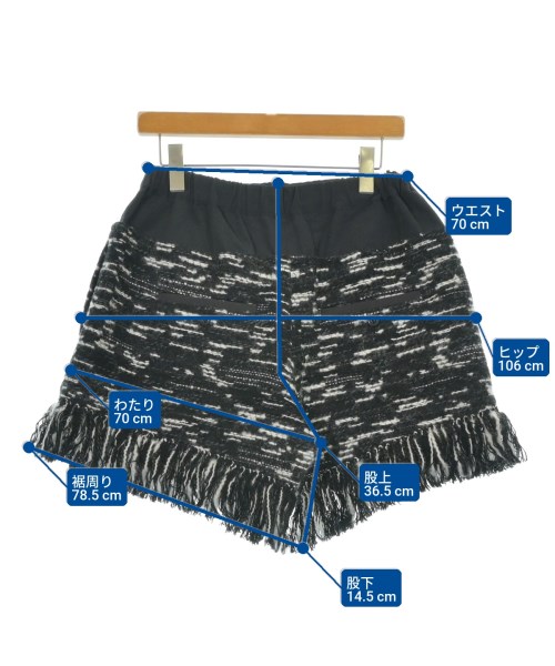 sacai（サカイ）ショートパンツ 黒 サイズ:2(M位) レディース/2200651956055