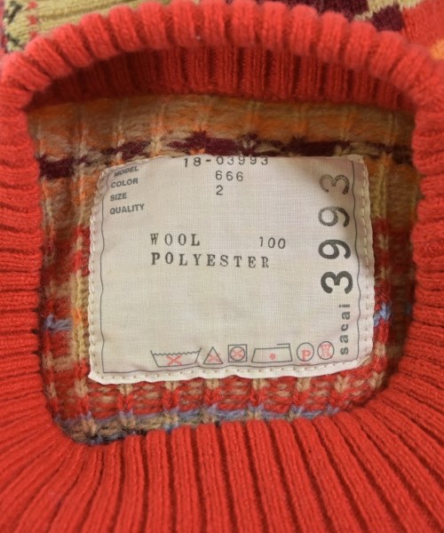 sacai（サカイ）ニット・セーター ベージュ サイズ:2(M位) レディース/2200652659023