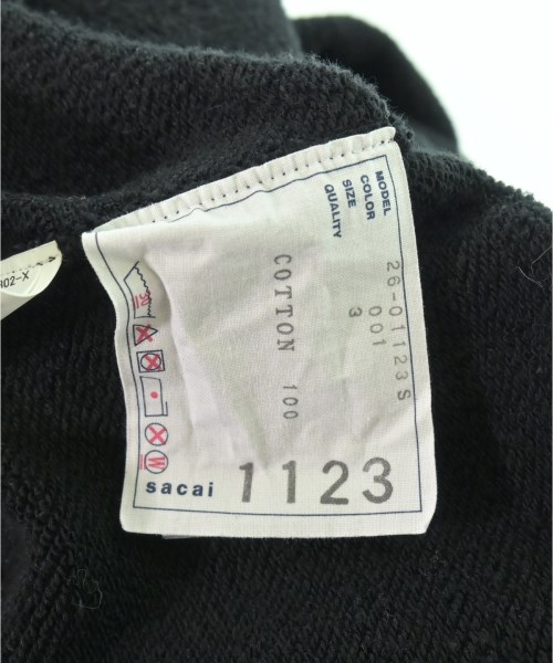 sacai（サカイ）パーカー 黒 サイズ:3(L位) レディース/2200653110059