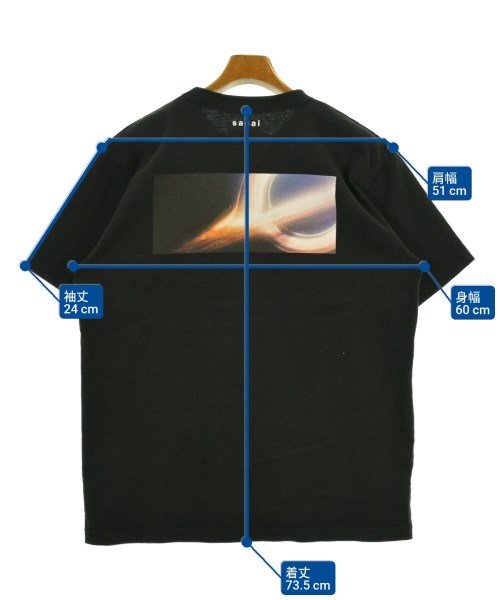 sacai（サカイ）Tシャツ・カットソー 黒 サイズ:3(L位) メンズ/2200653110080