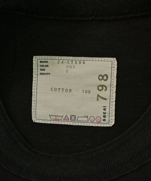 sacai（サカイ）Tシャツ・カットソー 黒 サイズ:2(M位) メンズ/2200653110097