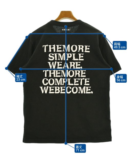 sacai（サカイ）Tシャツ・カットソー 黒 サイズ:2(M位) メンズ/2200653110097