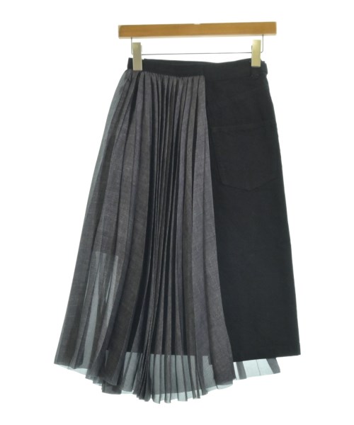sacai（サカイ）ひざ丈スカート 黒 サイズ:0(XS位) レディース/2200653110103