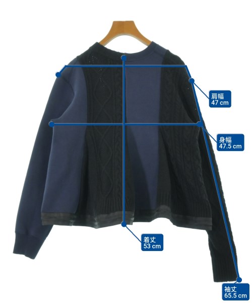 sacai（サカイ）スウェット 紺 サイズ:M レディース/2200653265025