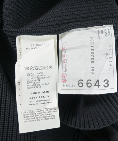 sacai（サカイ）ニット・セーター 紺 サイズ:1(S位) レディース/2200641665042