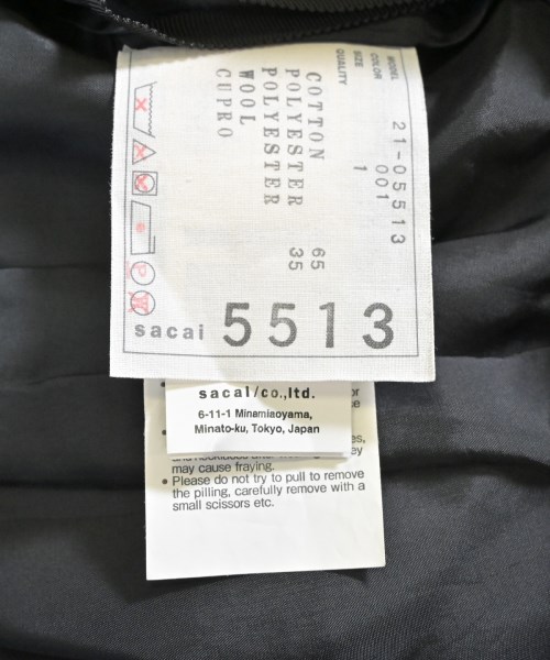 sacai（サカイ）その他 黒 サイズ:1(S位) レディース/2200642298010