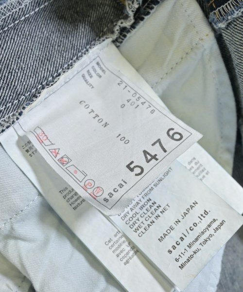 sacai（サカイ）デニムパンツ 青 サイズ:0(XS位) レディース/2200653937021
