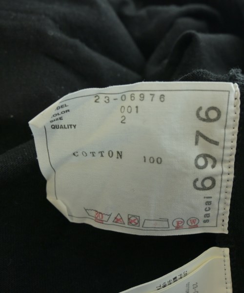 sacai（サカイ）Tシャツ・カットソー 黒 サイズ:-(M位) レディース/2200654518014