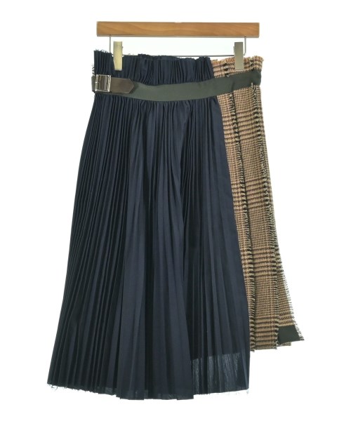 sacai（サカイ）ひざ丈スカート ベージュ サイズ:2(M位) レディース/2200701936075