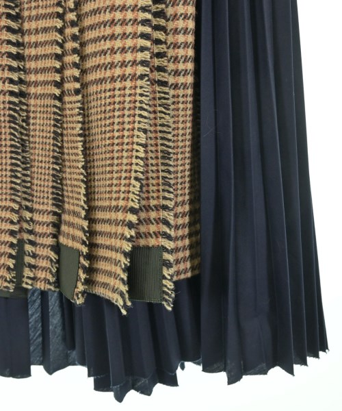 sacai（サカイ）ひざ丈スカート ベージュ サイズ:2(M位) レディース/2200701936075