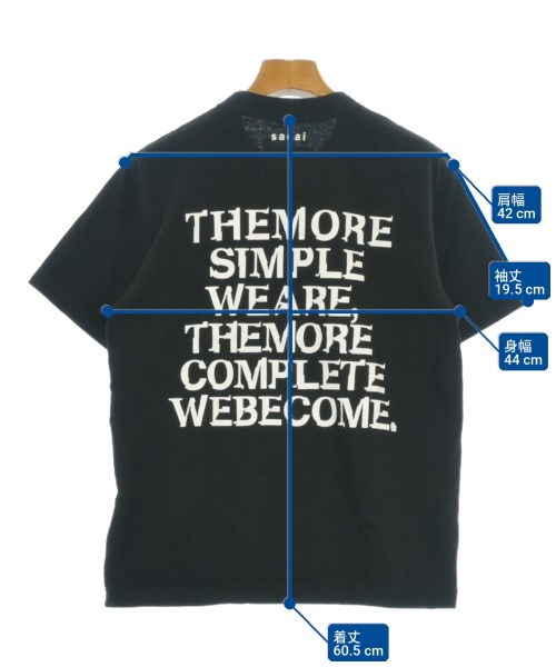 sacai（サカイ）Tシャツ・カットソー 黒 サイズ:1(S位) レディース/2200702901027