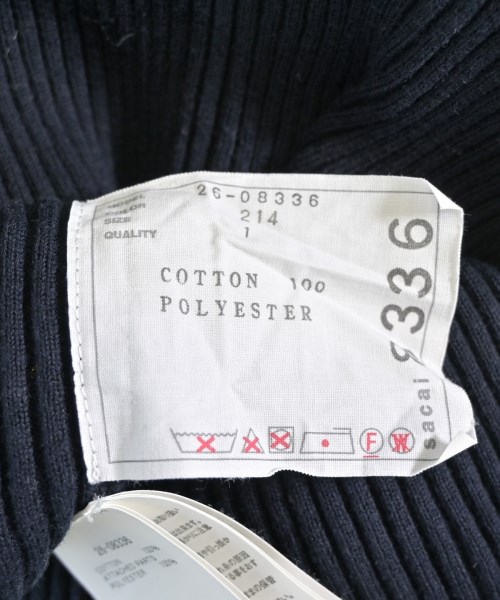 sacai（サカイ）ニット・セーター 紺 サイズ:1(S位) レディース/2200703086037