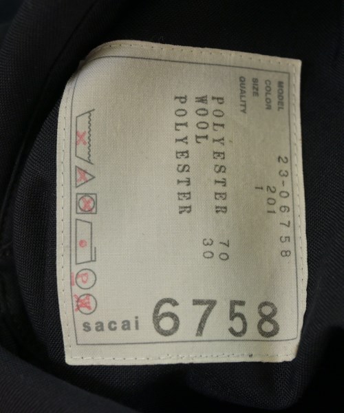 sacai（サカイ）ブラウス 紺 サイズ:1(S位) レディース/2200703604019