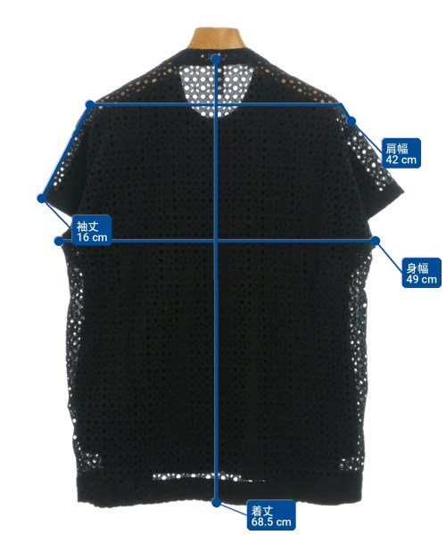 sacai（サカイ）Tシャツ・カットソー 黒 サイズ:2(M位) レディース/2200703614056