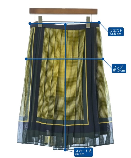 sacai（サカイ）ロング・マキシ丈スカート 黄 サイズ:2(M位) レディース/2200699859066