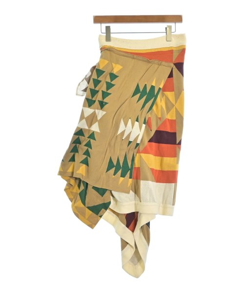 sacai（サカイ）ひざ丈スカート ベージュ サイズ:2(M位) レディース/2200699859073