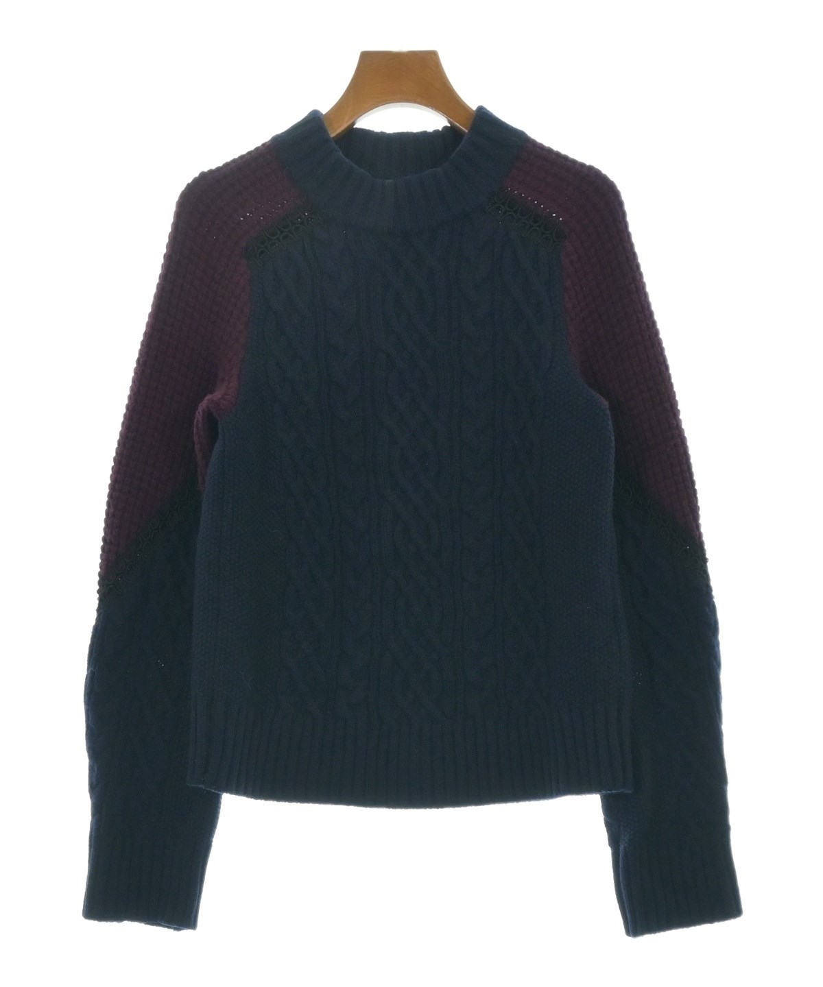 sacai（サカイ）ニット・セーター 紺 サイズ:2(M位) レディース