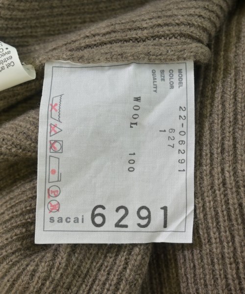 sacai（サカイ）ニット・セーター 茶 サイズ:1(S位) レディース/2200704025035