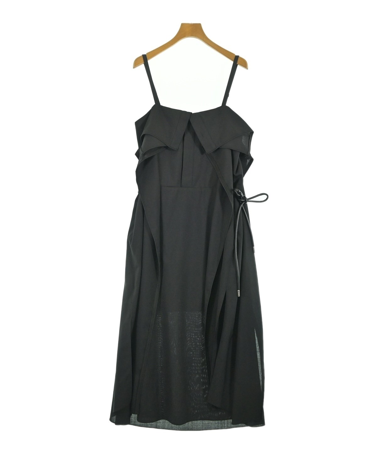 sacai（サカイ）ワンピース 黒 サイズ:1(S位) レディース