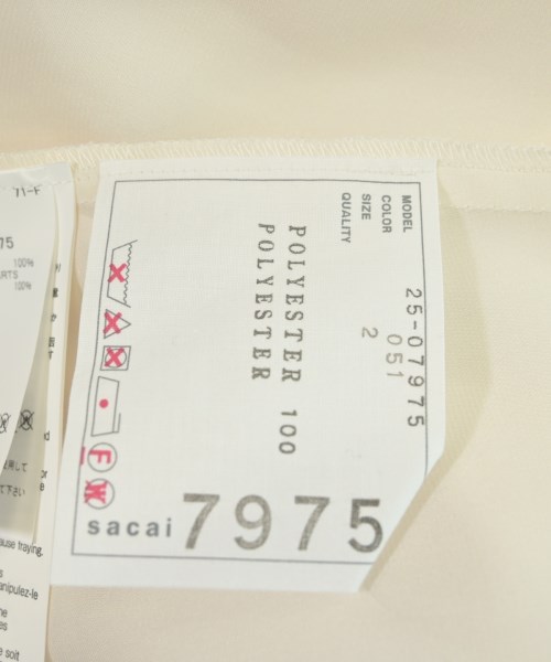 sacai（サカイ）ブラウス 白 サイズ:2(M位) レディース/2200704894037