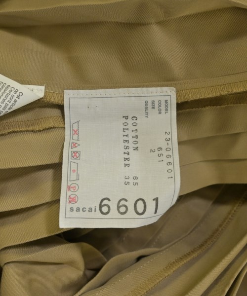 sacai（サカイ）ワンピース ベージュ サイズ:2(M位) レディース/2200704874176