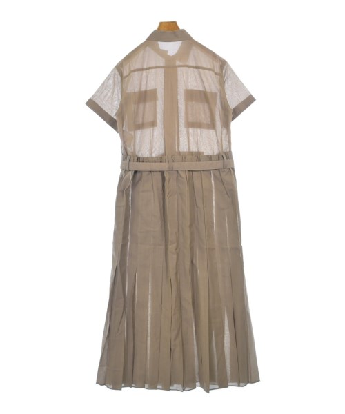sacai（サカイ）シャツワンピース 茶 サイズ:3(L位) レディース/2200704874275
