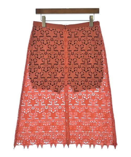 sacai（サカイ）ひざ丈スカート オレンジ サイズ:2(M位) レディース/2200705599238