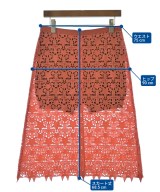 sacai（サカイ）ひざ丈スカート オレンジ サイズ:2(M位) レディース/2200705599238